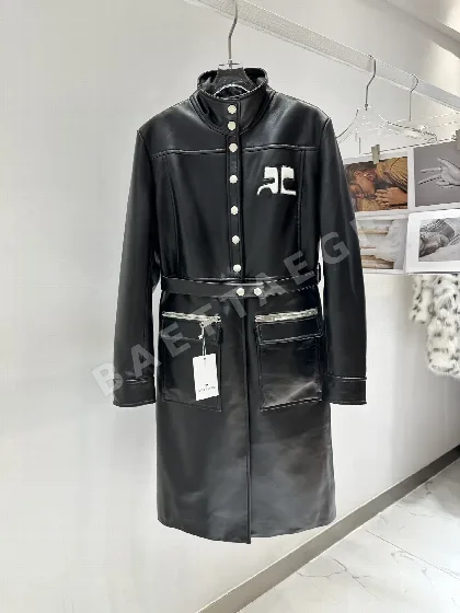 꾸레쥬 램스킨 레더 자켓 207173