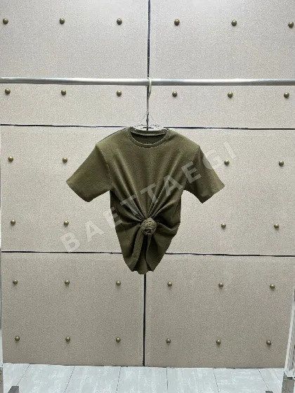 마그다부트림 결 셔링 리브 코튼 반팔 티셔츠 200198
