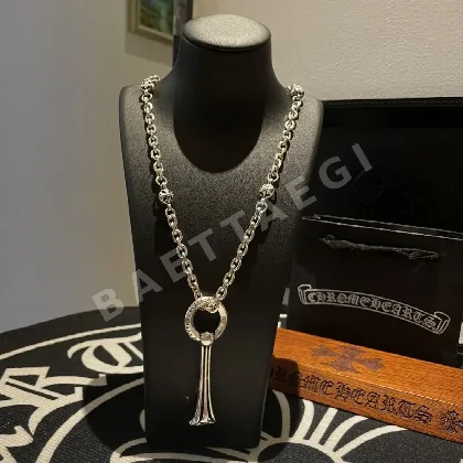 크롬하츠 크로스 플라워 볼 보틀 오프너 펜던트 목걸이 125608