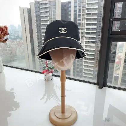 샤넬 린넨 코튼 피셔맨 햇 모자 82281