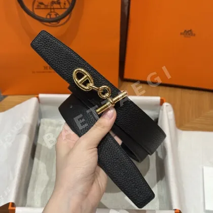 에르메스 셰느당클 링크 양면 가죽 벨트 175594