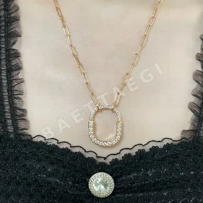 티파니 락 다이아몬드 잠금장치 목걸이 70865