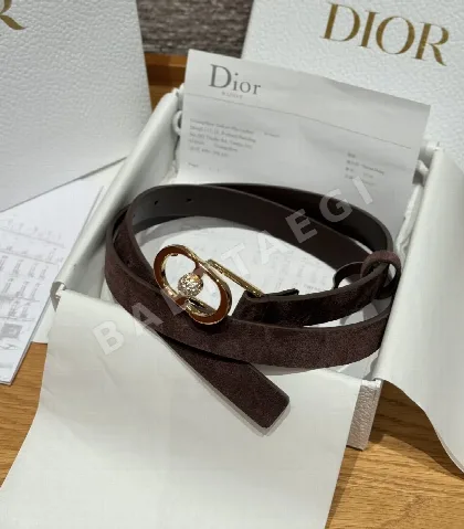 디올 몽테뉴 졸리 스웨이드 소가죽 벨트 171732
