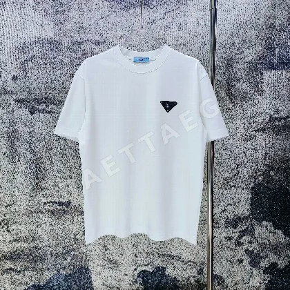 프라다 크루넥 반팔 티셔츠 여성용 88803
