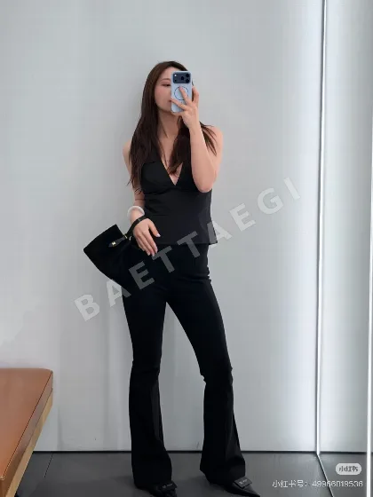 셀린느 슬림핏 플레어 여성 바지