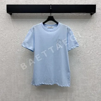 디올 크루넥 자수 반팔 티셔츠 51869