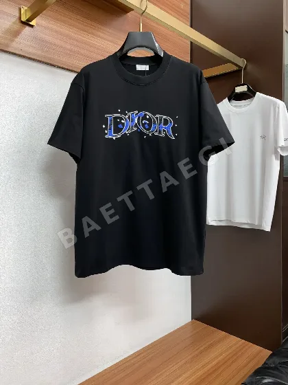 디올 남성 코튼 크루넥 반팔 티셔츠 47456