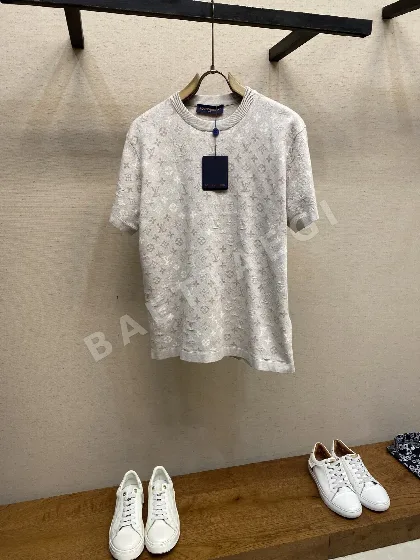 루이비통 모노그램 자카드 반팔 티셔츠 49154