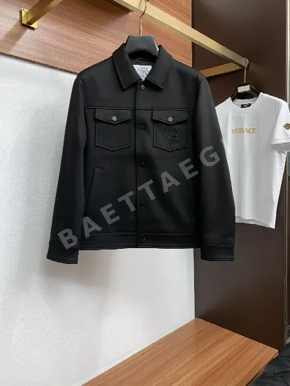 로에베 컬러 블록 라펠 자켓