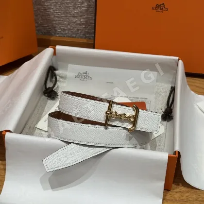 에르메스 JD380-H 패밀리 리버시블 가죽 벨트 176417