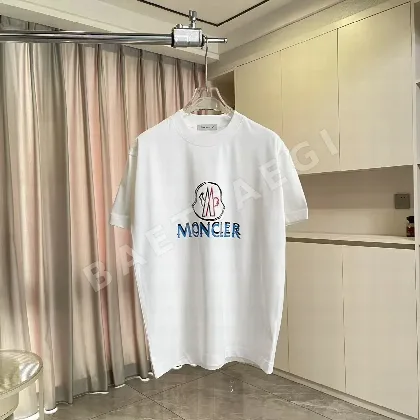 몽클레르 로고 플로키 가공 반팔 티셔츠 88873