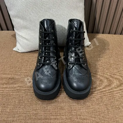 샤넬 부츠 카프스킨 퀼팅 디자인 187143