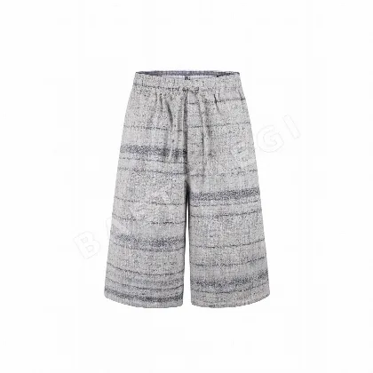 로에베 텍스처드 자카드 자수 데님 반바지 139382