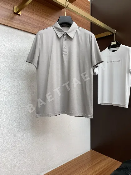 로로피아나 남성 린넨 혼방 반팔 폴로셔츠 48103