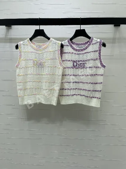 디올 스트라이프 니트 베스트 93007