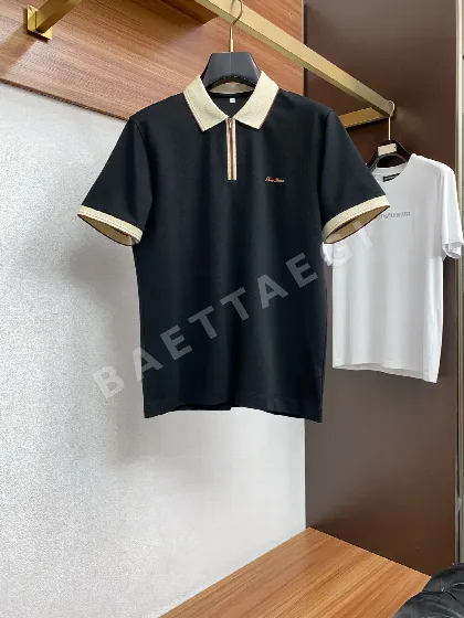 로로피아나 남성 코튼 메시 반팔 폴로셔츠 48057