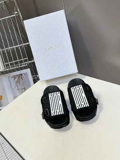 디올 벨크로 스트랩 슬리퍼 8704