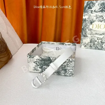 디올 CD 로고 송아지가죽 벨트 59833