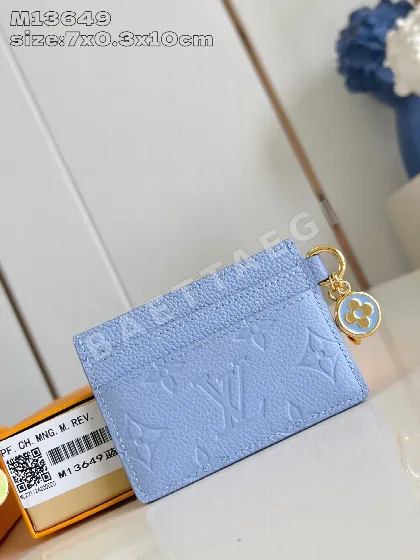 루이비통 LV 스키 컬렉션 퍼플 참 카드 홀더 가방 M13649