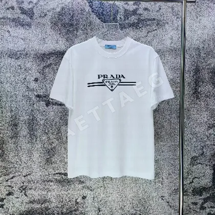프라다 프린트 로고 여성 반팔 티셔츠 88825