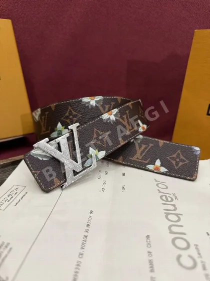 루이비통 모노그램 플라워 리버서블 벨트 57738