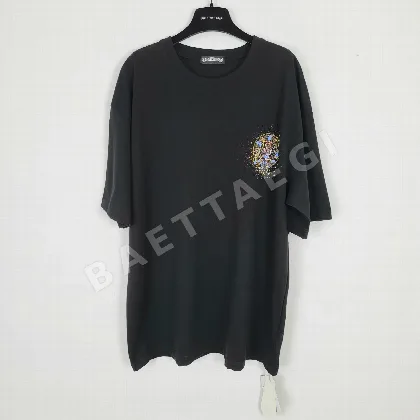 크롬하츠 스플래터 프린트 남성 반팔 티셔츠 158783