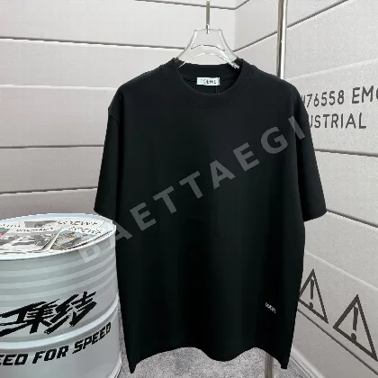 로에베 3D 자수 로고 코튼 반팔 티셔츠 52196
