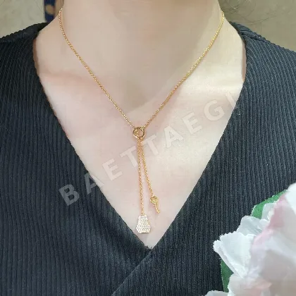 에르메스 18K 골드 자물쇠 열쇠 목걸이 70432