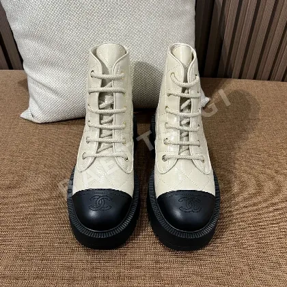 샤넬 부츠 카프스킨 퀼팅 187142