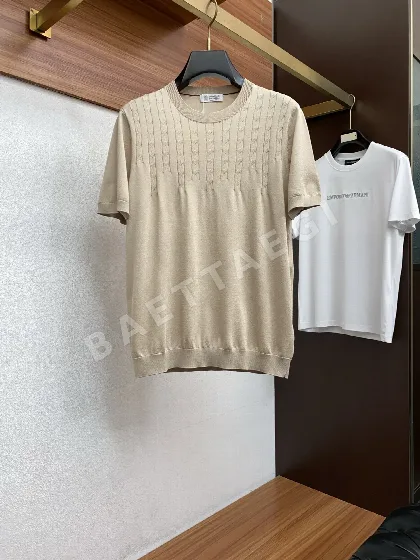 브루넬로쿠치넬리 남성 크루넥 반팔 티셔츠 47911