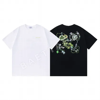 오프화이트 남성 뉴 루즈핏 반팔 티셔츠 87404