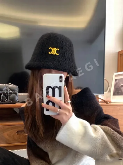 셀린느 가죽 버킷햇 모자 84292
