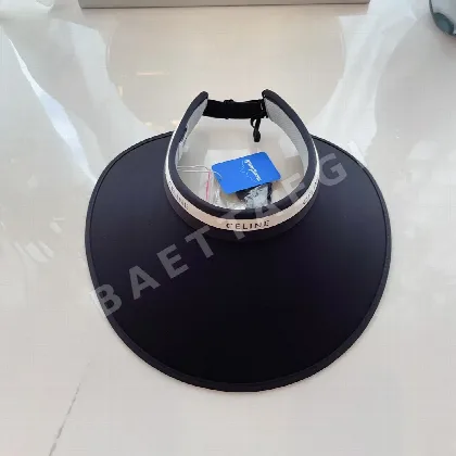 셀린느 오버사이즈 브림 린넨 선햇 83519