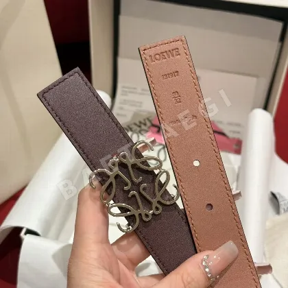 로에베 아나그램 버클 송아지가죽 리버시블 벨트 175020