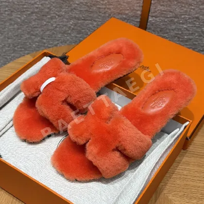 에르메스 오란 샌들 로열 울 가죽 H 컷아웃 164430
