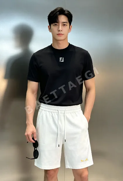 펜디 3D 몬스터 로고 남성용 반팔 티셔츠 143255