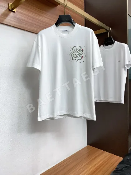 로에베 코튼 크루넥 남성 반팔 티셔츠 48444
