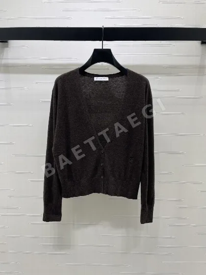 디올 V넥 니트 여성 가디건 153638