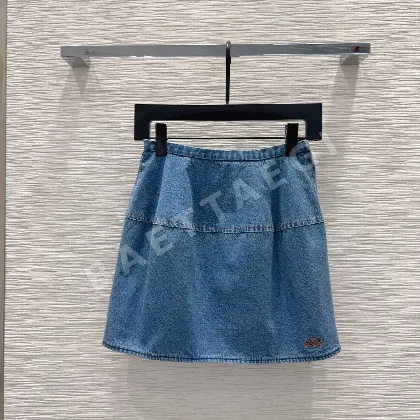 로에베 데님 미니스커트