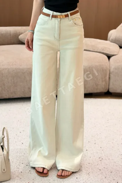 에르메스 데님 와이드 팬츠 137039