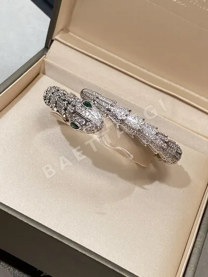 불가리 셀펜타인 18K 화이트 골드 다이아몬드 팔찌 64815