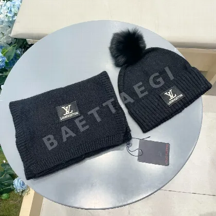 루이비통 울 세트 모자 186133