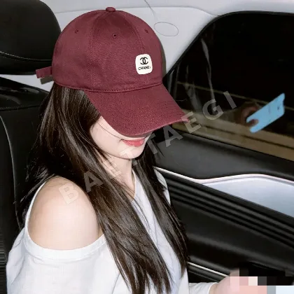 샤넬 로고 베이스볼 캡 185376
