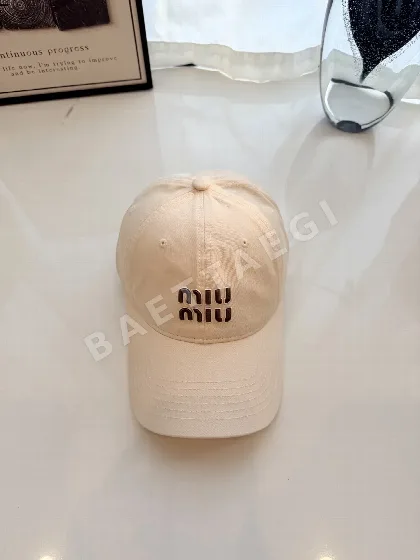 미우미우 마카롱 컬러 코튼 야구모자 80793