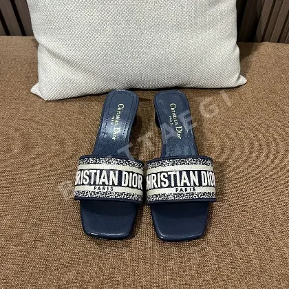 디올 자수 캔버스 샌들 141770