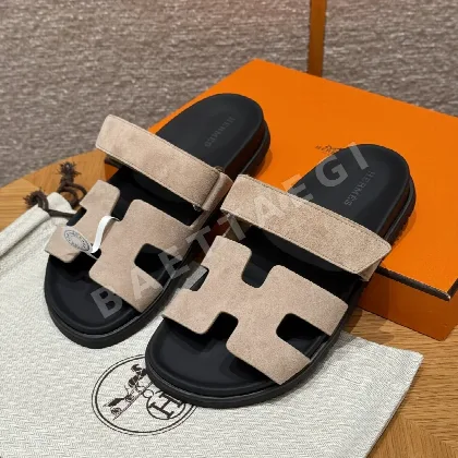 에르메스 시프레 샌들 클레이 베이지 가죽 164315