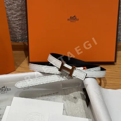 에르메스 미니 H 버클 양면 가죽 벨트 175841