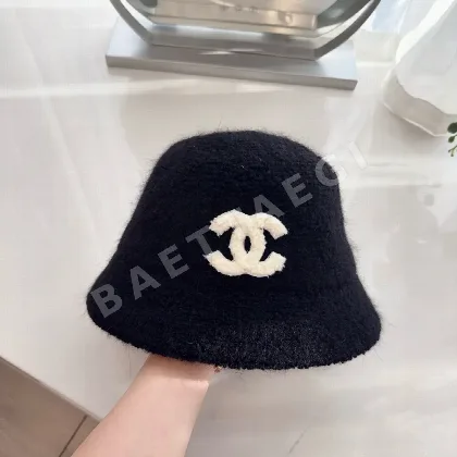 샤넬 토끼털 울 어부 모자 82511