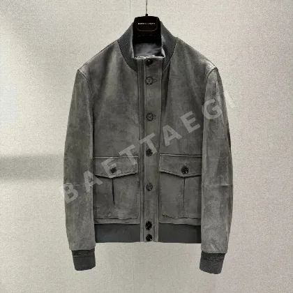 제냐 인디고 블루 스웨이드 남성 자켓 138969
