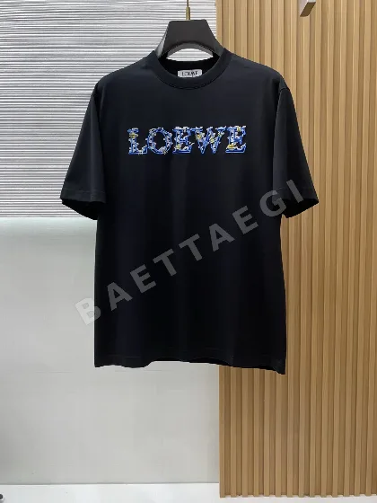 로에베 로고 빈티지 그래픽 크루넥 반팔 티셔츠 48441